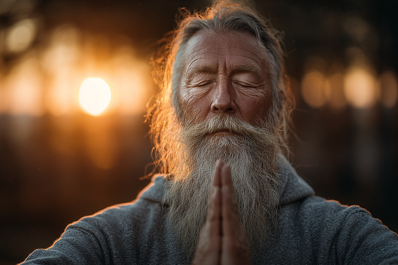 Група хора практикуват йога на открито